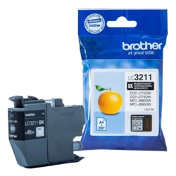 brother Tintenpatrone schwarz LC-3211BK