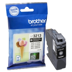 brother Tintenpatrone schwarz LC-3213BK