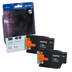 brother Tintenpatronen 2x schwarz LC-1220BK