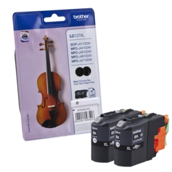 brother Tintenpatronen 2x schwarz LC-127XLBK