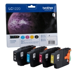brother Tintenpatronen schwarz, cyan, gelb, magenta LC-1220 BK/C/Y/M