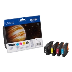 brother Tintenpatronen schwarz, cyan, gelb, magenta LC-1240 BK/C/Y/M