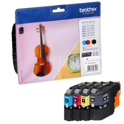 brother Tintenpatronen schwarz, cyan, gelb, magenta LC-127XL BK/C/Y/M