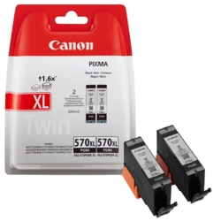 Canon Tintenpatronen schwarz PGI-570 XL PGBK TwinPack