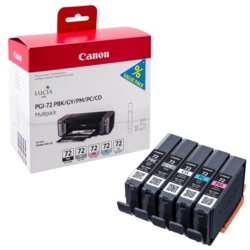 Canon Tintenpatronen Chroma Optimize, Foto cyan, Foto magenta, grau, schwarz PGI-72