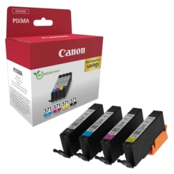 Canon Tintenpatronen cyan, gelb, magenta, schwarz CLI-571, 4er-Set