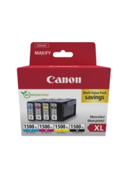 Canon Tintenpatronen cyan, gelb, magenta, schwarz PGI-1500 XL, 4er-Set