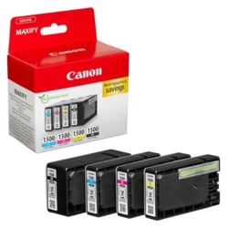 Canon Tintenpatronen cyan, gelb, magenta, schwarz PGI-1500, 4er-Set