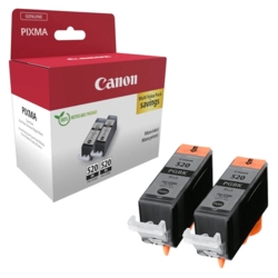 Canon Tintenpatronen schwarz PGI-520 BK Twin-Pack, 2er-Set