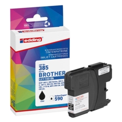 edding Tintenpatrone schwarz EDD-385 kompatibel zu brother LC-1100BK