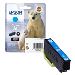 EPSON Tintenpatrone cyan 26 / T2612