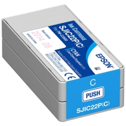 EPSON Tintenpatrone cyan SJIC22P(C)