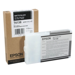 EPSON Tintenpatrone mattschwarz T6138