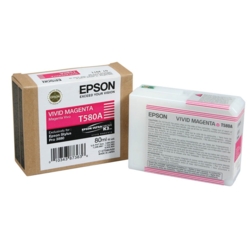 EPSON Tintenpatrone vivid magenta T580A