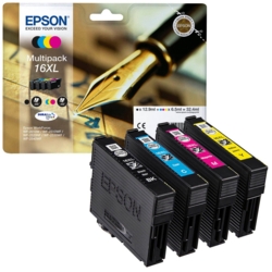EPSON Tintenpatronen schwarz, cyan, magenta, gelb 16XL / T1636XL