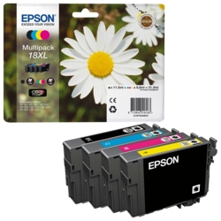 EPSON Tintenpatronen schwarz, cyan, magenta, gelb 18XL / T1816XL