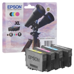 EPSON Tintenpatronen schwarz, cyan, magenta, gelb 502XL / T02W64