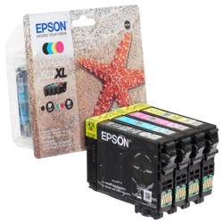 EPSON Tintenpatronen schwarz, cyan, magenta, gelb 603XL / T03A64