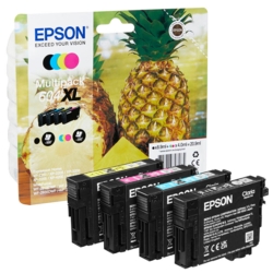 EPSON Tintenpatronen schwarz, cyan, magenta, gelb 604XL T10H64