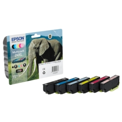 EPSON Tintenpatronen schwarz, cyan, magenta, gelb, light cyan, light magenta 24XL / T2438X
