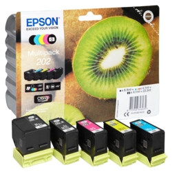EPSON Tintenpatronen schwarz, cyan, magenta, gelb, photo schwarz 202 / T02E74