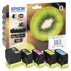 EPSON Tintenpatronen schwarz, cyan, magenta, gelb, photo schwarz 202XL / T02G74
