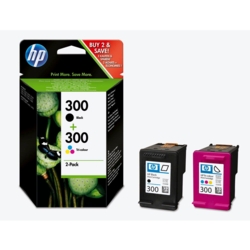 HP Tintenpatronen color, schwarz 300 CN637EE