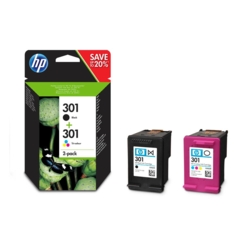 HP Tintenpatronen color, schwarz 301 N9J72AE