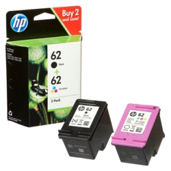 HP Tintenpatronen color, schwarz 62 N9J71AE