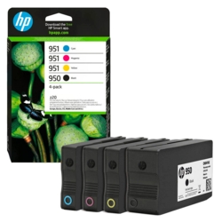 HP Tintenpatronen cyan, gelb, magenta, schwarz 950 + 951 6ZC65AE im Set