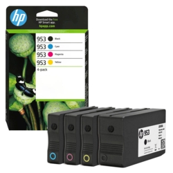 HP Tintenpatronen cyan, gelb, magenta, schwarz 953 6ZC69AE im Set