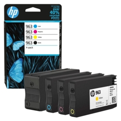 HP Tintenpatronen cyan, gelb, magenta, schwarz 963 6ZC70AE im Set