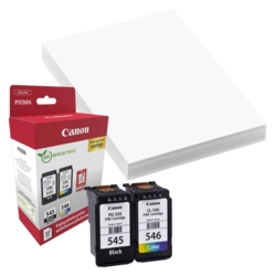 Canon Druckkpfe color, schwarz  CL-546, PG-545 + Fotopapier, 2er-Set