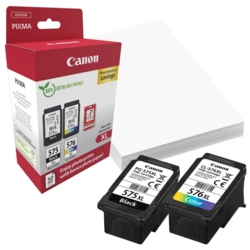 Canon Druckkpfe color, schwarz  CL-576 XL, PG-575 XL + Fotopapier, 2er-Set