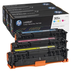HP Toner cyan, magenta, gelb 305A CF370AM