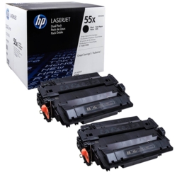 HP Toner schwarz 55X CE255XD im Doppelpack