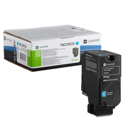 LEXMARK Toner cyan 74C20C0