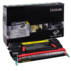 LEXMARK Toner gelb C734A1YG