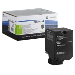 LEXMARK Toner schwarz 74C20K0