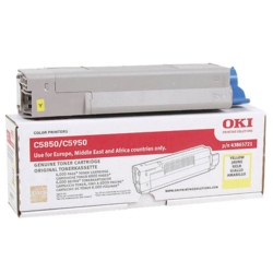 OKI Toner gelb 43865721