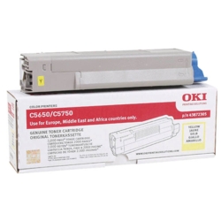 OKI Toner gelb 43872305