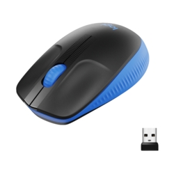 Logitech M190 Maus kabellos schwarz, blau
