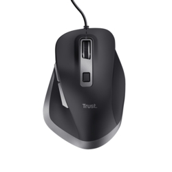 Trust Fyda Comfort Eco Maus ergonomisch kabellos schwarz
