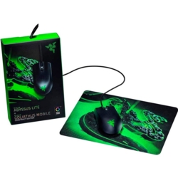 RAZER Abyssus Lite + Goliathus Mobile Mousepad Maus kabelgebunden schwarz