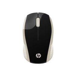 HP 200 Maus kabellos schwarz, gold