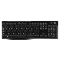 Logitech Wireless Keyboard K270 Tastatur kabellos schwarz