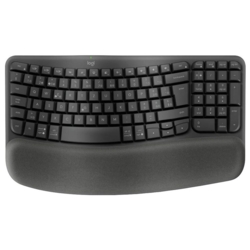 Logitech WAVE KEYS ergonomische Tastatur kabellos schwarz