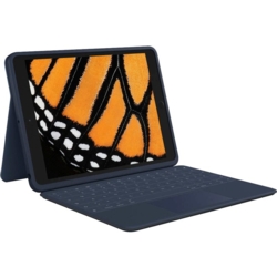 Logitech Rugged Combo 3 Touch Tablet-Tastatur blau geeignet fr Apple iPad 7. Gen (2019),