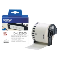 brother Endlos-Etiketten aus Papier Typ DK-22205 62,0 mm x 30,48 m