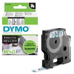 DYMO Beschriftungsband D1 40910 9 mm schwarz auf transparent